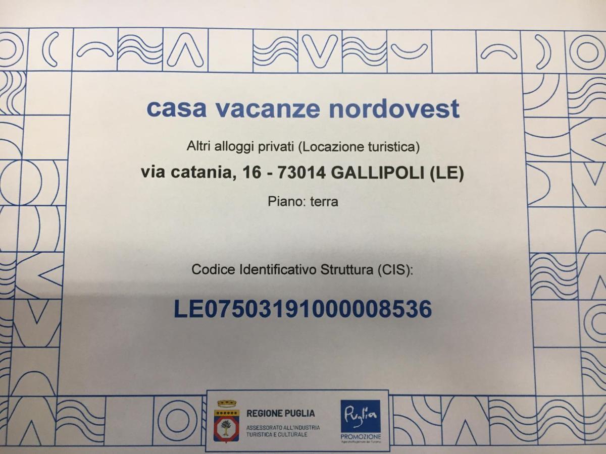 Casa Vacanze Nord-Ovest Gallipoli Exterior foto